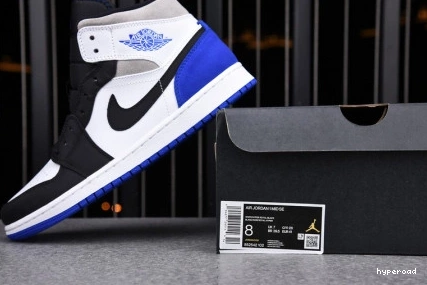 Hyperoad AIR JORDAN BLACK 1 SE MID TOE' 'ROYAL 0714